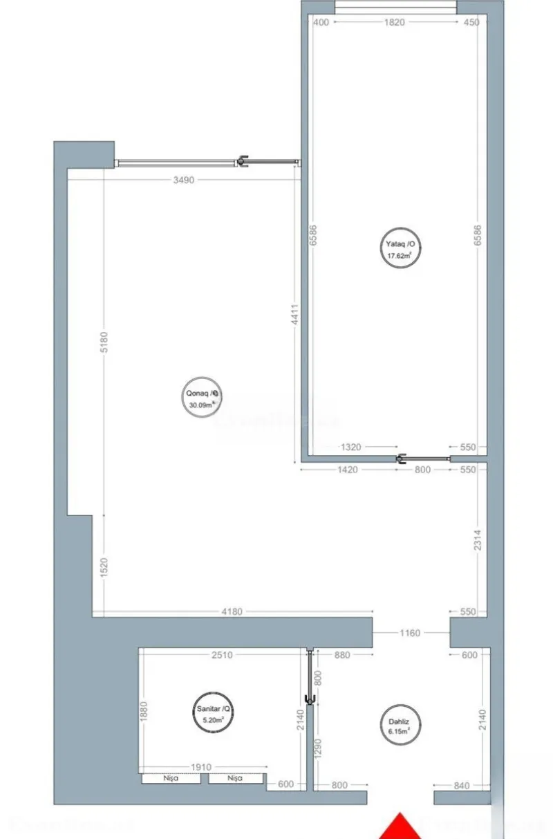 Satılır 2 otaqlı Mənzil Yeni tikili 76 m² Xətai m. - şəkil 17