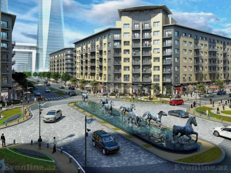 Satılır 1 otaqlı Mənzil Yeni tikili 47 m² Ağ şəhər