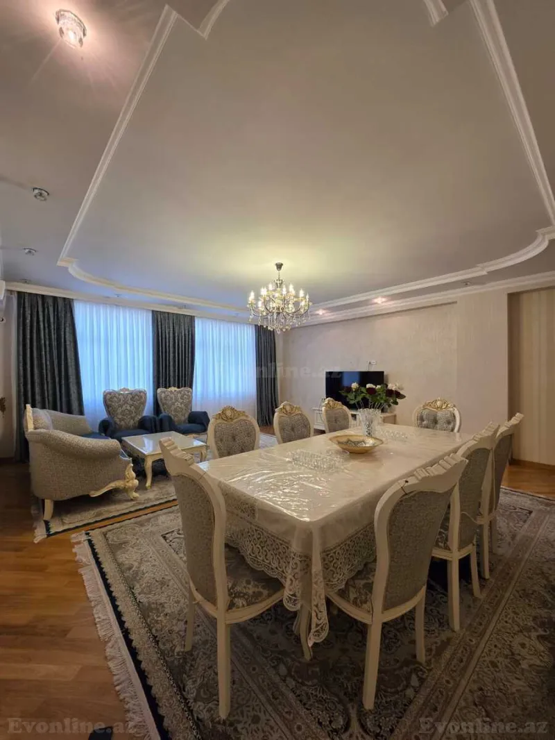 Satılır 4 otaqlı Mənzil Yeni tikili 130 m² İnşaatçılar m. - şəkil 2
