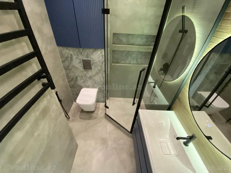 Kirayə verilir 2 otaqlı Mənzil Yeni tikili 55 m² Nərimanov r. - şəkil 15