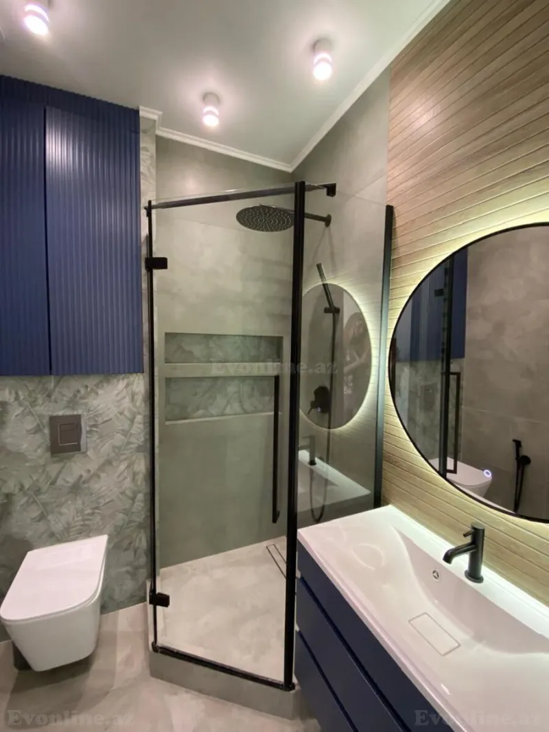 Kirayə verilir 2 otaqlı Mənzil Yeni tikili 55 m² Nərimanov r. - şəkil 16
