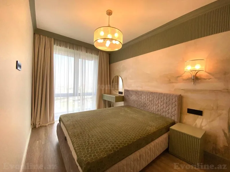 Kirayə verilir 2 otaqlı Mənzil Yeni tikili 55 m² Nərimanov r. - şəkil 2