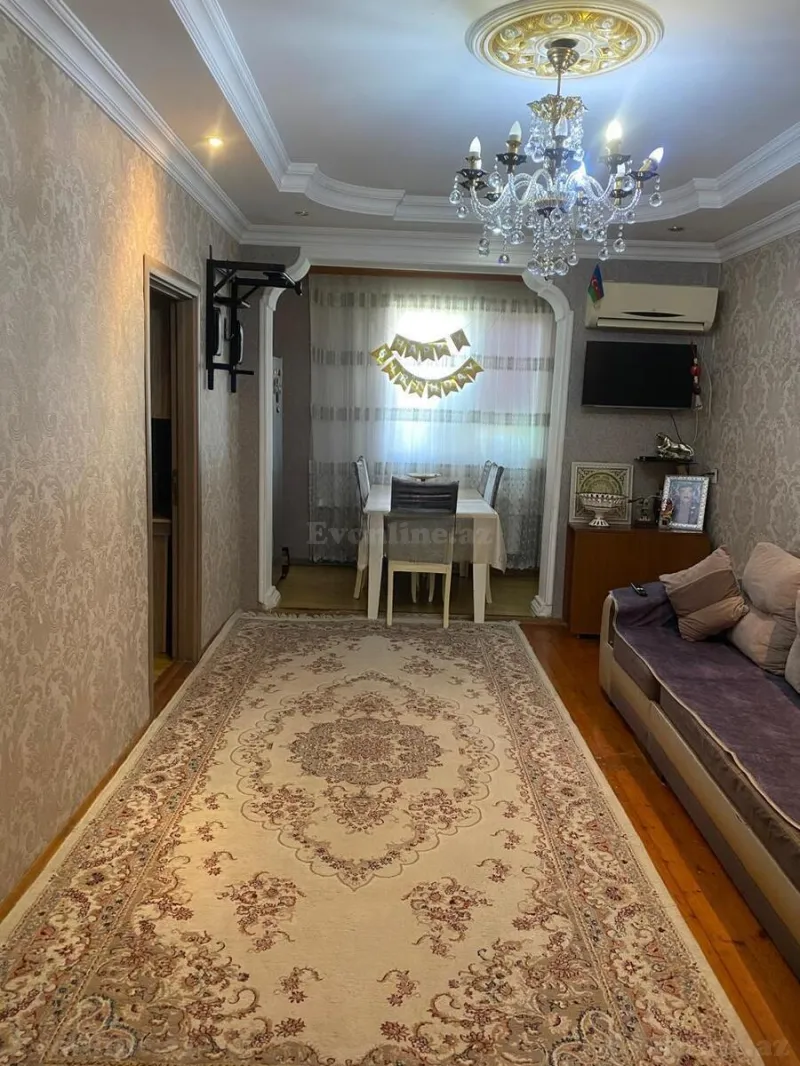 Satılır 3 otaqlı Mənzil Köhnə tikili 60 m² Memar Əcəmi m. - şəkil 2