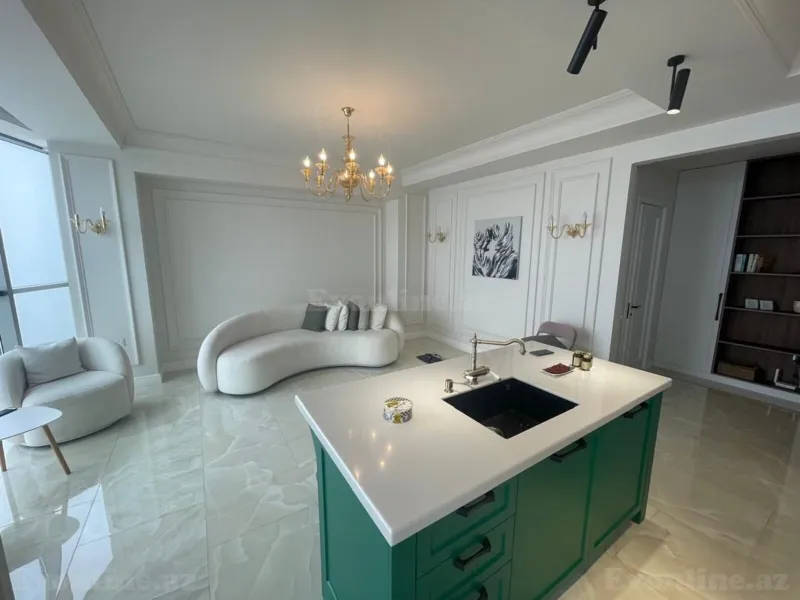 Kirayə verilir 2 otaqlı Mənzil Yeni tikili 82 m² Həzi Aslanov m. - şəkil 2