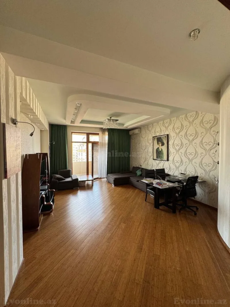 Kirayə verilir 3 otaqlı Mənzil Yeni tikili 135 m² Nəsimi r. - şəkil 2