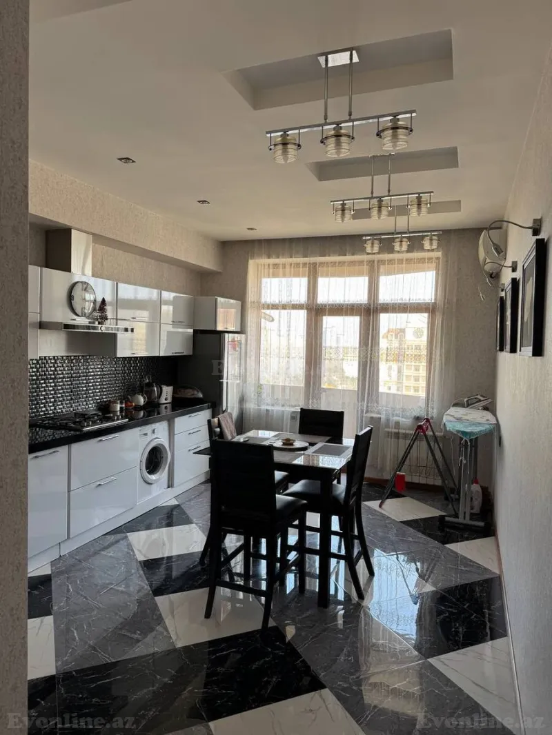 Kirayə verilir 3 otaqlı Mənzil Yeni tikili 135 m² Nəsimi r. - şəkil 8