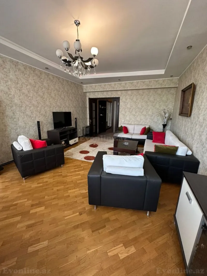 Kirayə verilir 3 otaqlı Mənzil Yeni tikili 140 m² Nizami m. - şəkil 3
