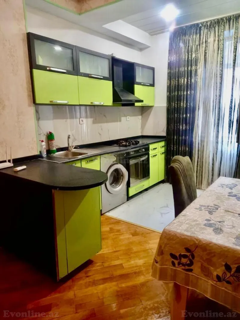 Kirayə verilir 2 otaqlı Mənzil Yeni tikili 80 m² Nəsimi m. - şəkil 4