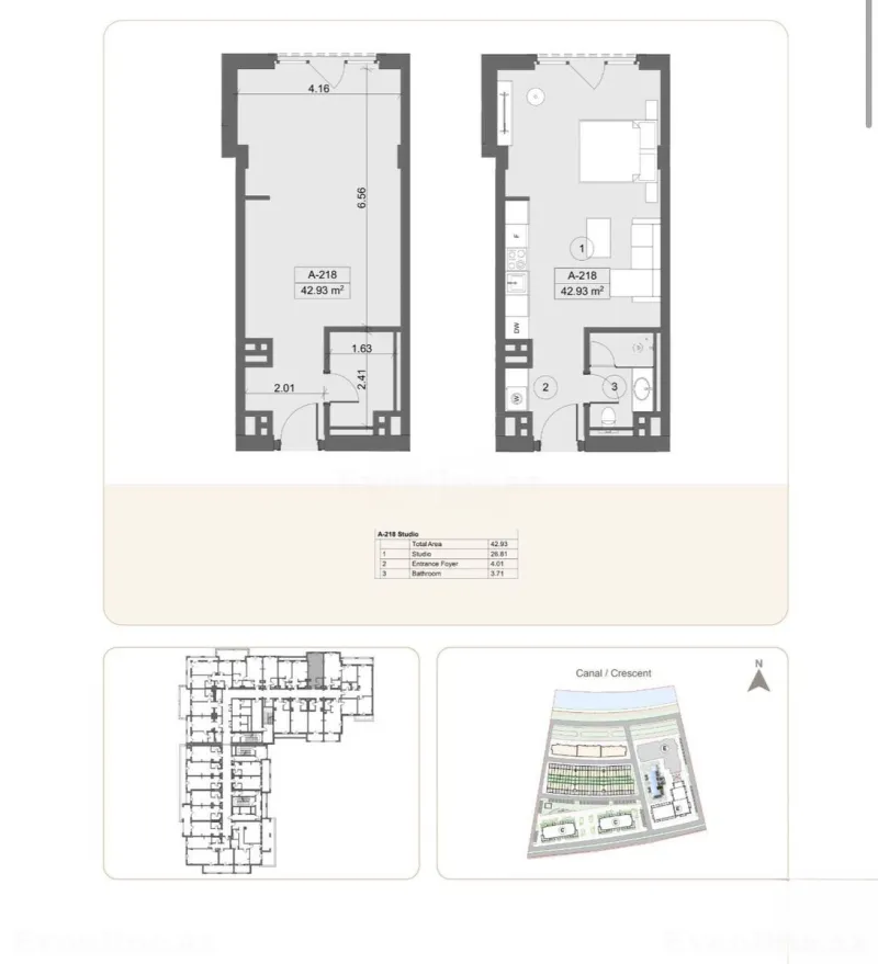 Satılır 1 otaqlı Mənzil Yeni tikili 50 m² Sea Breeze - şəkil 4