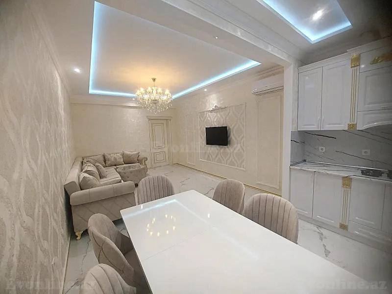 Kirayə verilir 3 otaqlı Mənzil Yeni tikili 104 m² İnşaatçılar m. - şəkil 3
