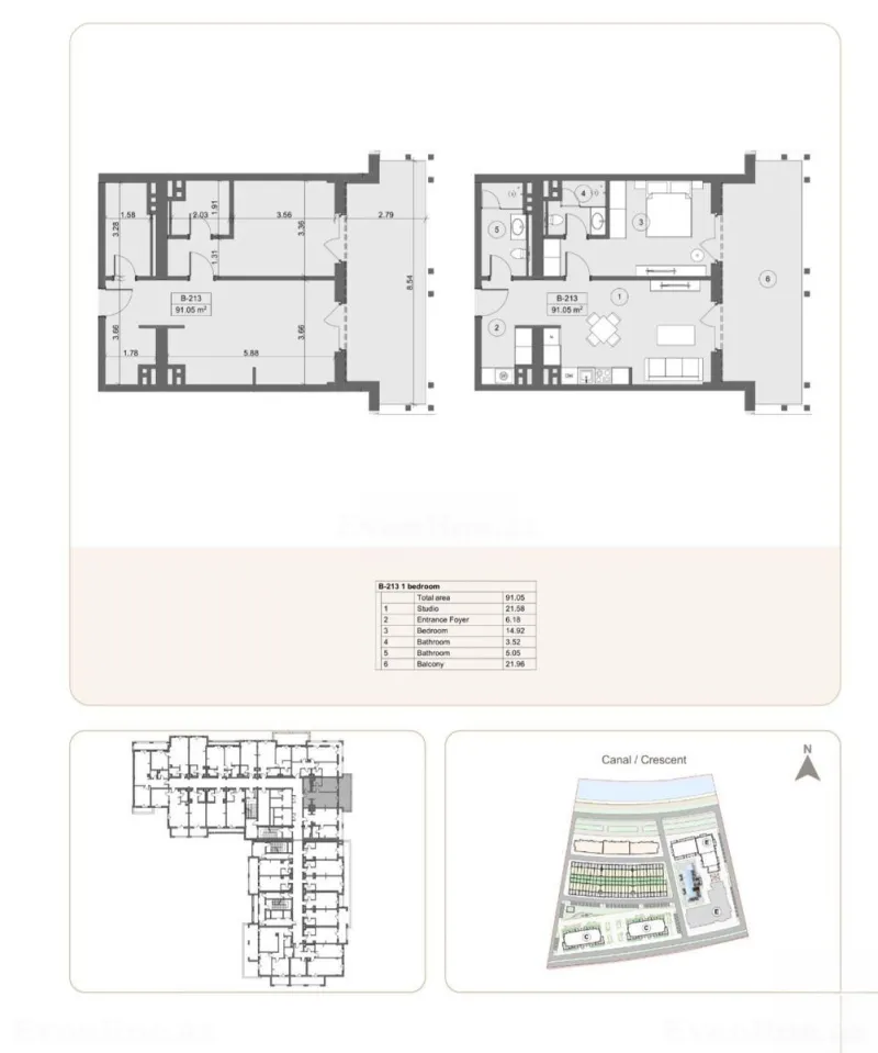 Satılır 2 otaqlı Mənzil Yeni tikili 91 m² Sea Breeze - şəkil 6