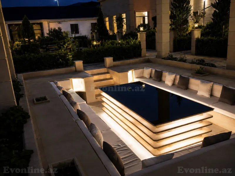Kirayə verilir 5 otaqlı Həyət evi 300 m² Mərdəkan - şəkil 5