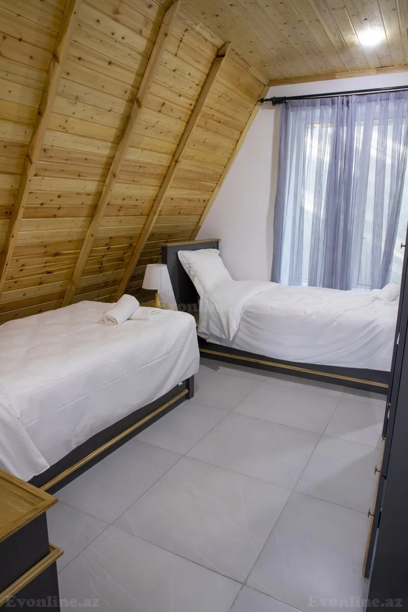 Kirayə verilir 4 otaqlı Həyət evi 120 m² Qəbələ - şəkil 14