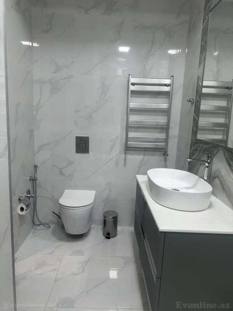 Kirayə verilir 2 otaqlı Mənzil Yeni tikili 85 m² Nəsimi r. - şəkil 8