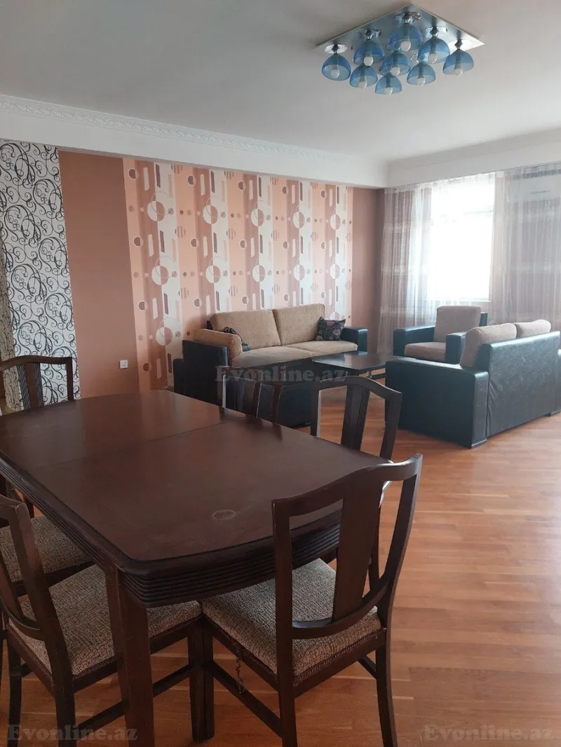 Kirayə verilir 3 otaqlı Mənzil Yeni tikili 121 m² Həzi Aslanov m. - şəkil 2