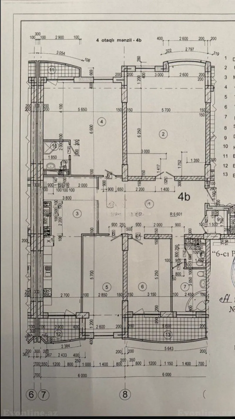 Satılır 4 otaqlı Mənzil Yeni tikili 200 m² Nizami m. - şəkil 3