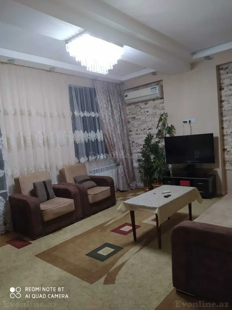 Kirayə verilir 3 otaqlı Mənzil Yeni tikili 120 m² Memar Əcəmi m. - şəkil 3