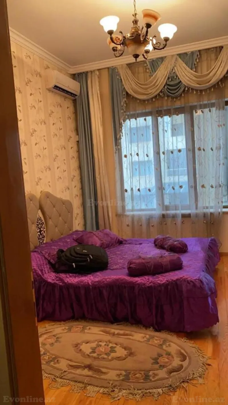 Kirayə verilir 3 otaqlı Mənzil Yeni tikili 140 m² Nərimanov r. - şəkil 2