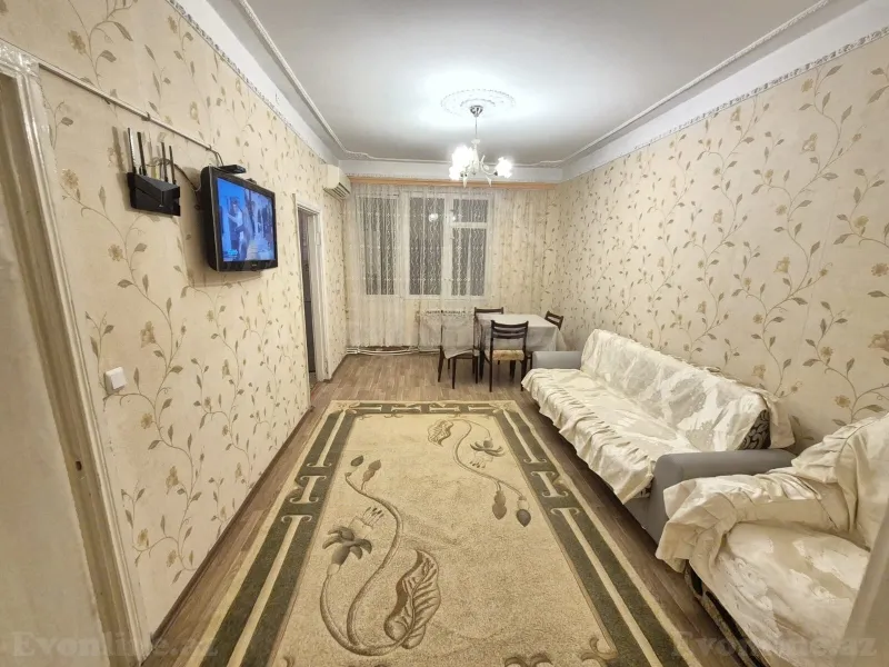 2 otaqlı Mənzil 55 m² Memar Əcəmi m. Kirayə verilir