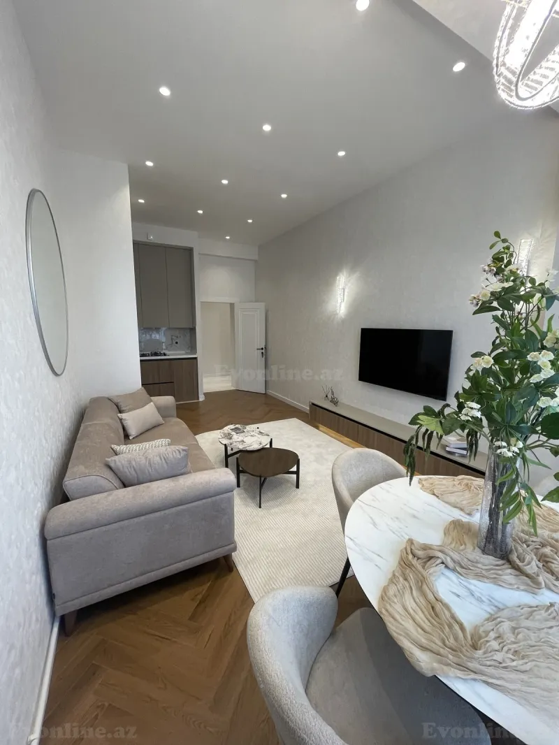 Satılır 2 otaqlı Mənzil Yeni tikili 64 m² Nəsimi r. - şəkil 3