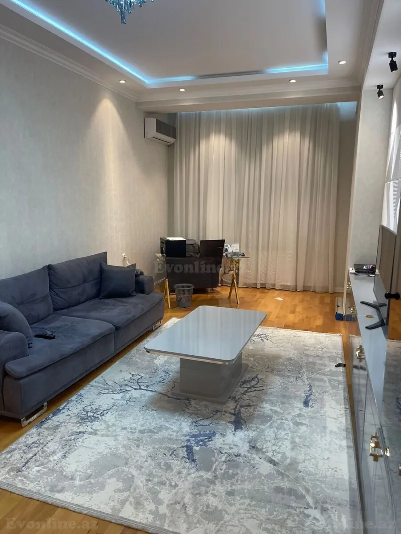 Kirayə verilir 2 otaqlı Mənzil Yeni tikili 90 m² Nərimanov r. - şəkil 2
