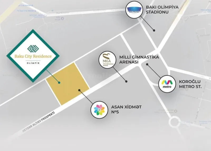 Satılır 2 otaqlı Mənzil Yeni tikili 71.5 m² Koroğlu m. - şəkil 10