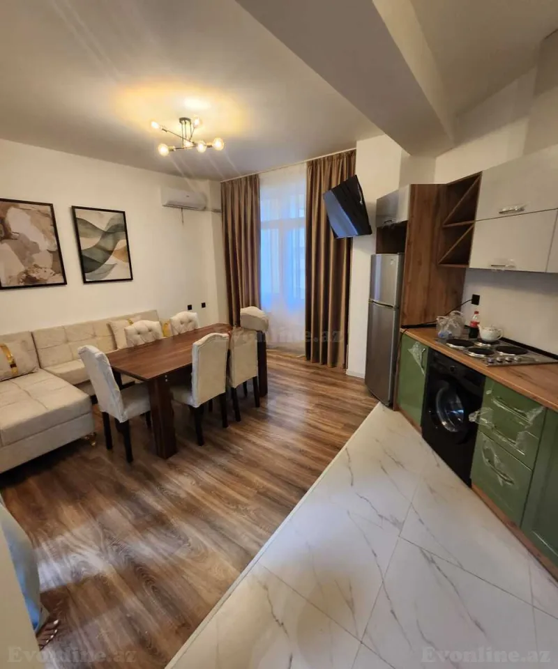 Kirayə verilir 2 otaqlı Mənzil Yeni tikili 45 m² Binəqədi r. - şəkil 3