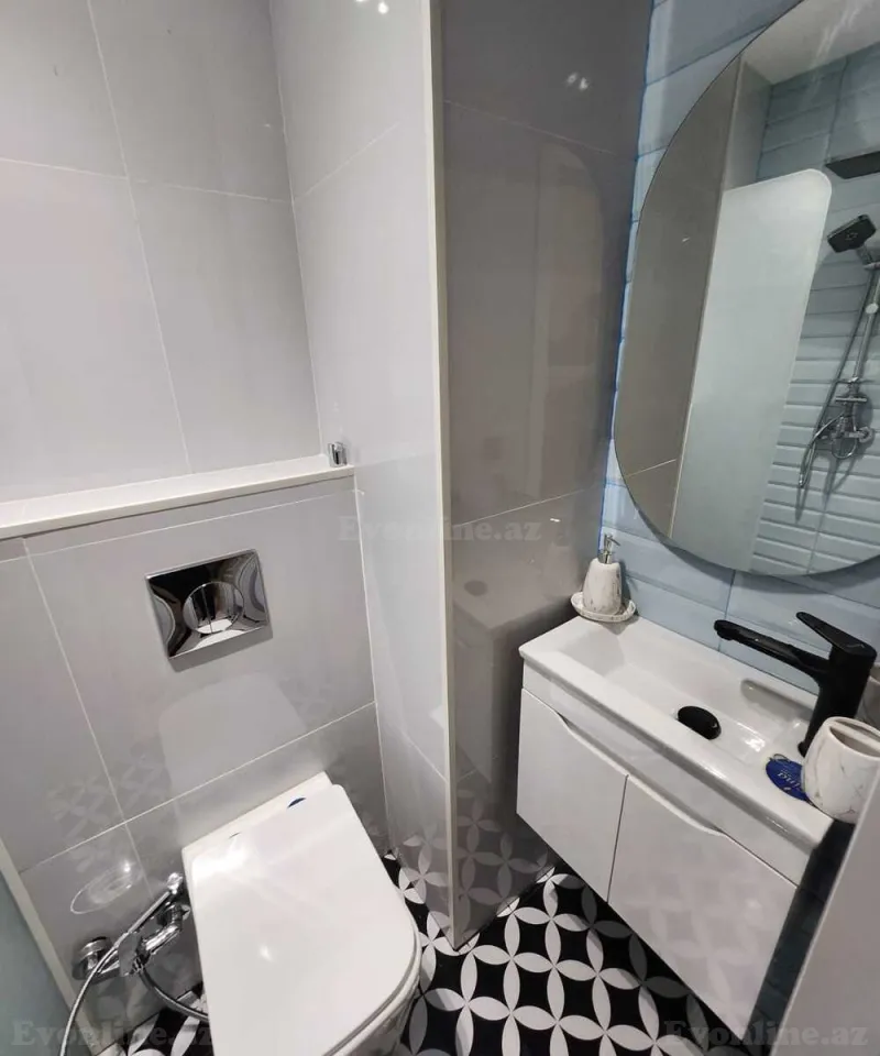 Kirayə verilir 2 otaqlı Mənzil Yeni tikili 45 m² Binəqədi r. - şəkil 9