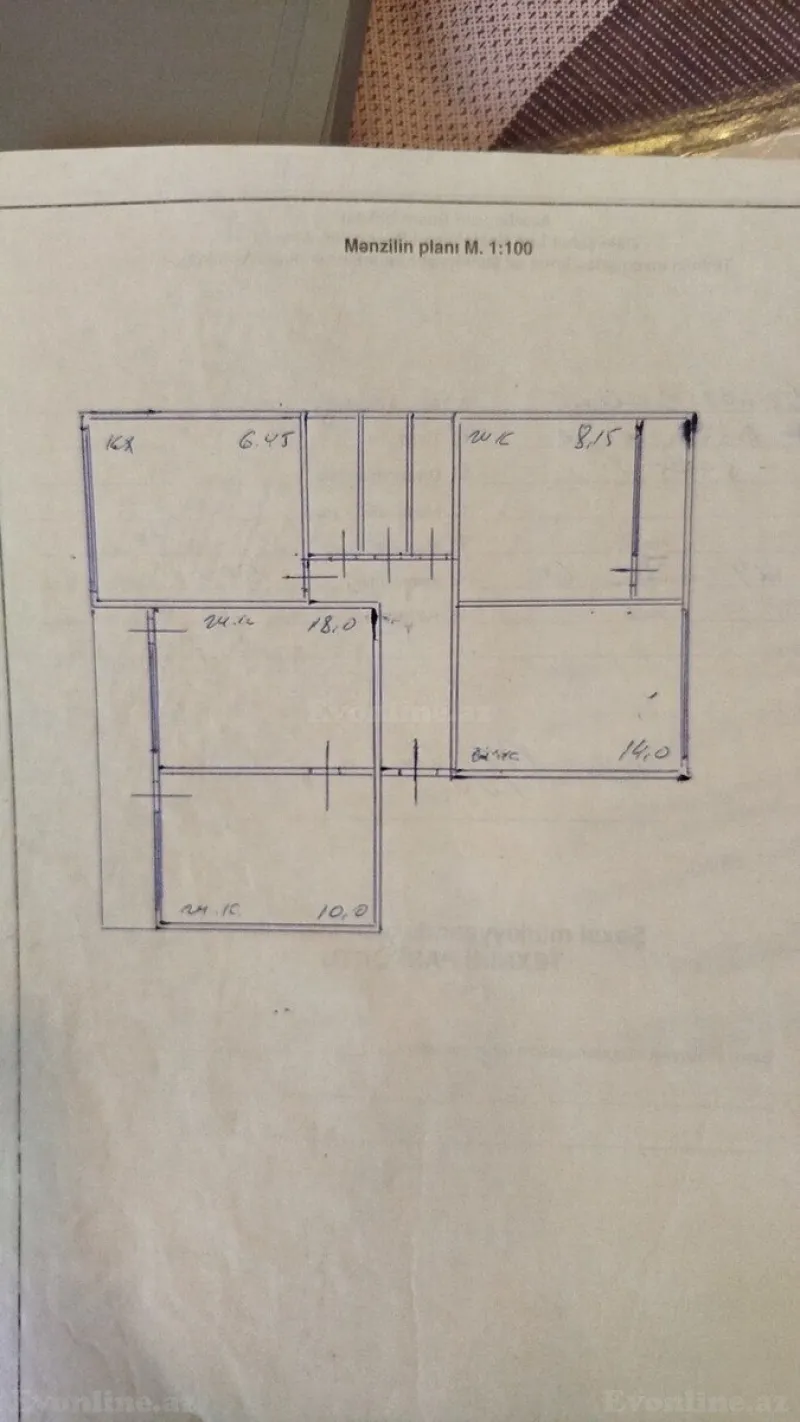 Satılır 4 otaqlı Mənzil Köhnə tikili 80 m² Avtovağzal m. - şəkil 24