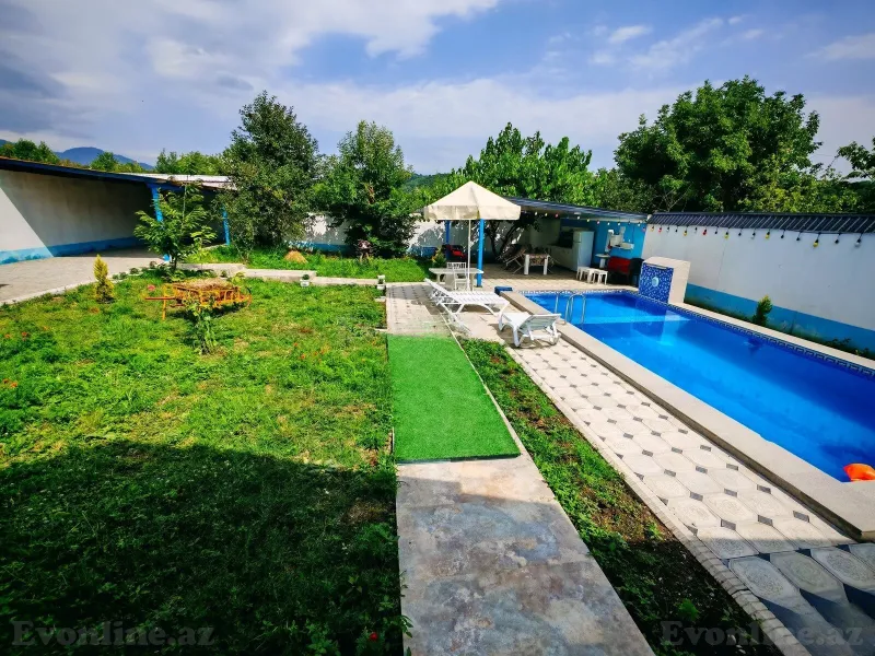 Kirayə verilir 4 otaqlı Həyət evi 150 m² Qəbələ - şəkil 5