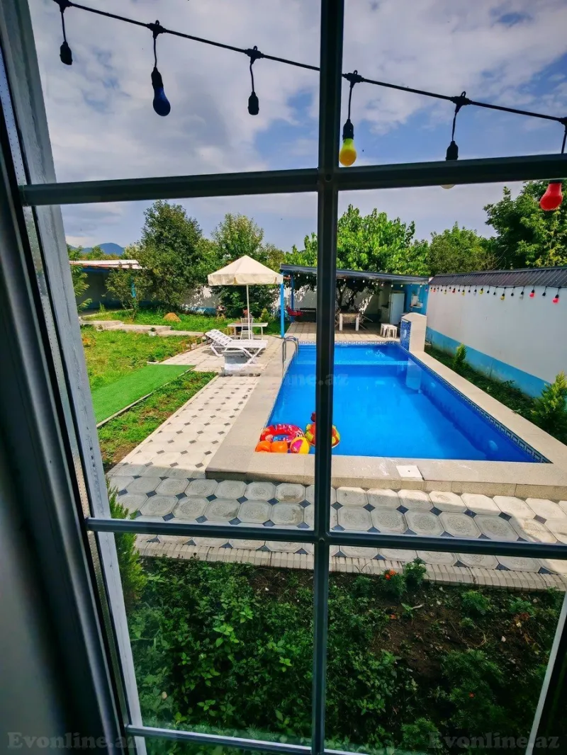 Kirayə verilir 4 otaqlı Həyət evi 150 m² Qəbələ - şəkil 16