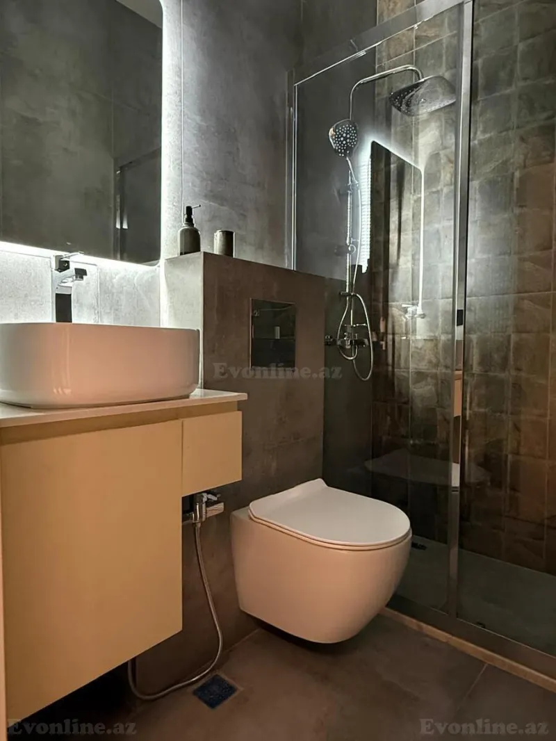 Kirayə verilir 1 otaqlı Mənzil Yeni tikili 26 m² Sahil m. - şəkil 16