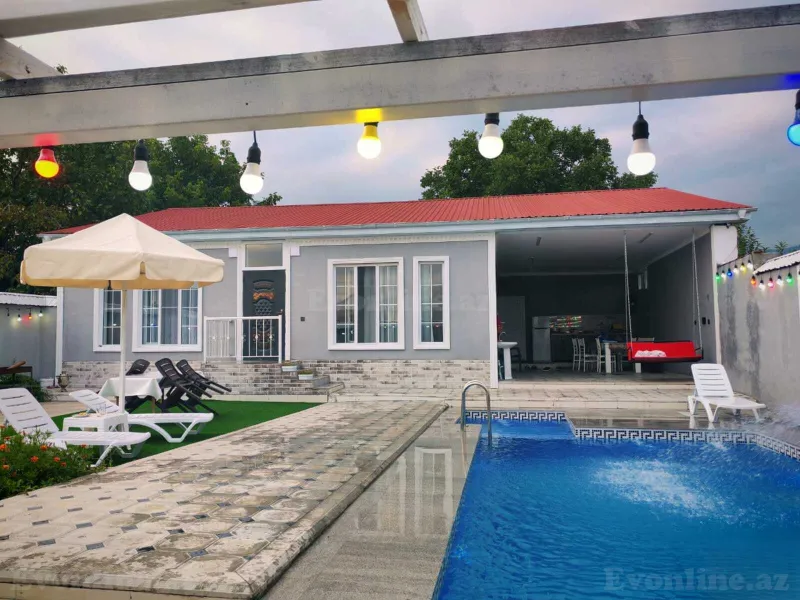 Kirayə verilir 4 otaqlı Həyət evi 150 m² Qəbələ - şəkil 5