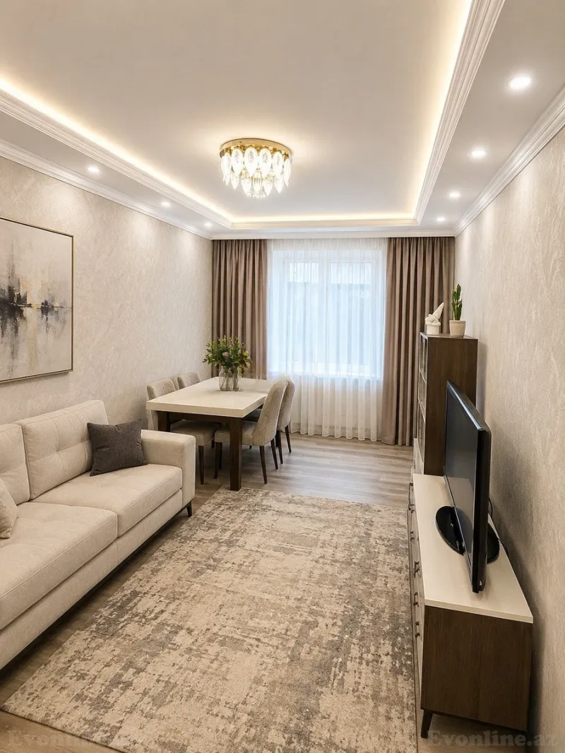 Kirayə verilir 3 otaqlı Mənzil Köhnə tikili 90 m² Yeni Günəşli
