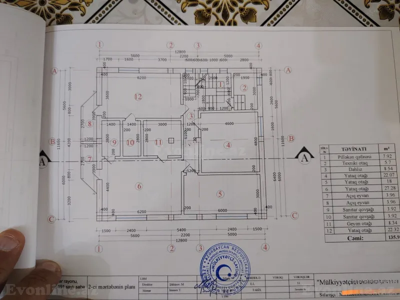 Satılır 7 otaqlı Həyət evi 510 m² Qala - şəkil 11