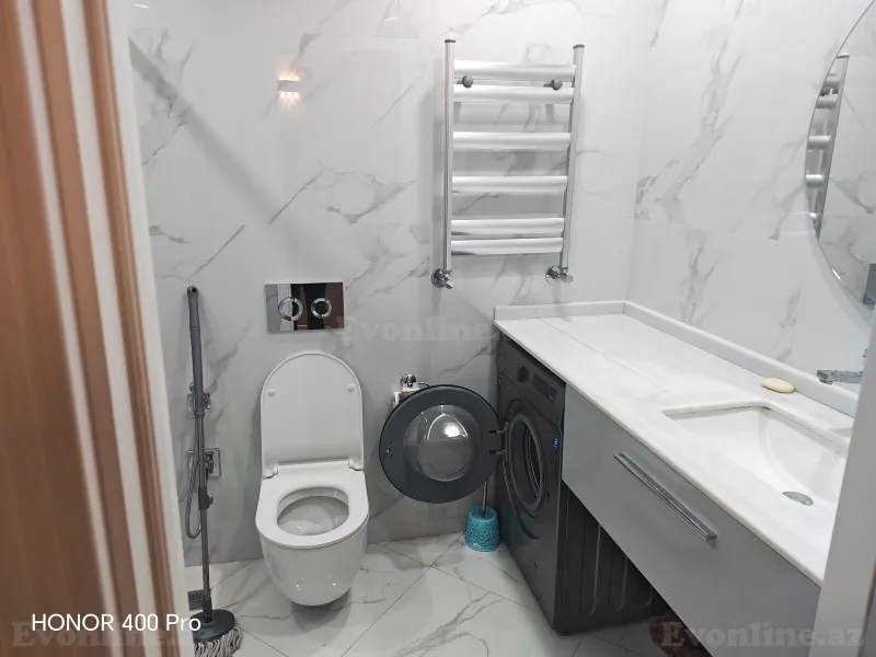Kirayə verilir 2 otaqlı Mənzil Yeni tikili 90 m² Qara Qarayev m. - şəkil 12