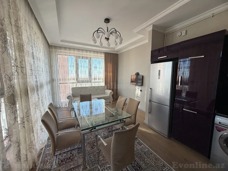 Kirayə verilir 3 otaqlı Mənzil Yeni tikili 75 m² Memar Əcəmi m. - şəkil 2