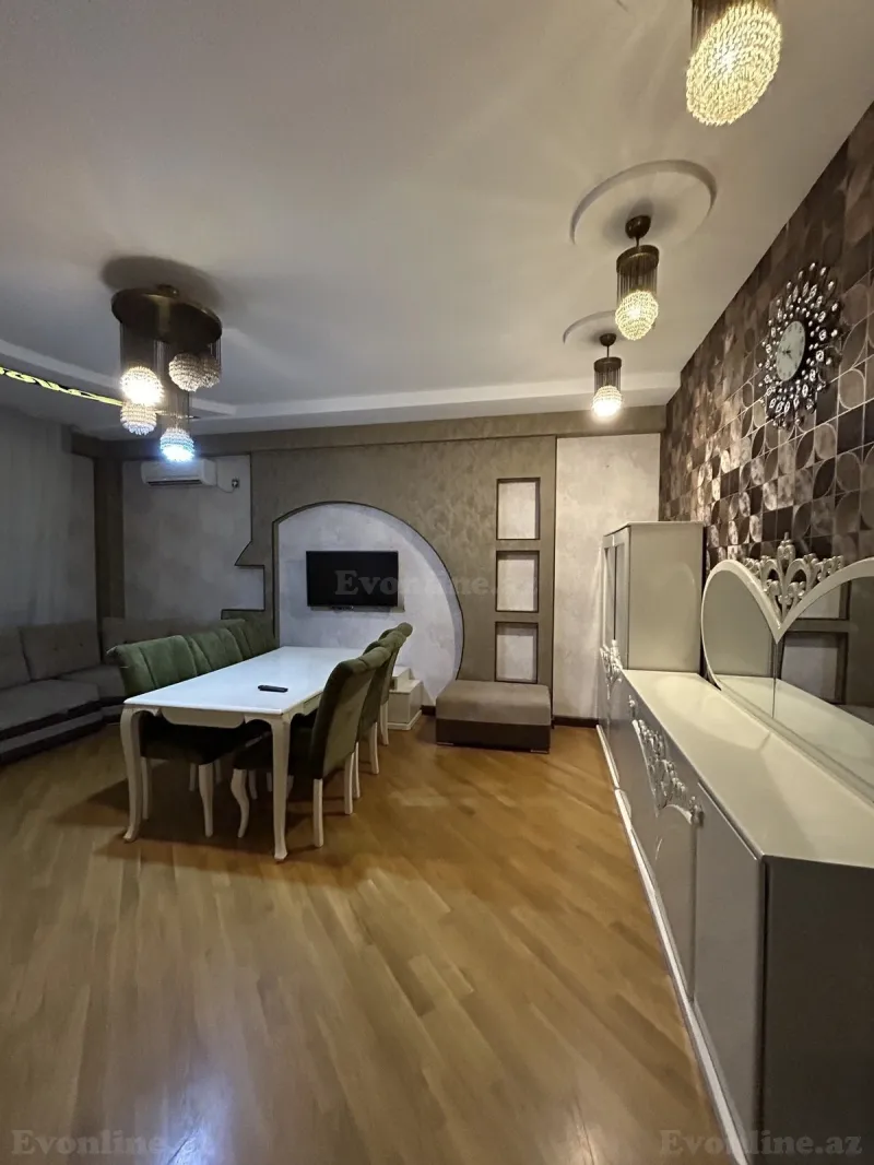 Kirayə verilir 3 otaqlı Mənzil Yeni tikili 125 m² Həzi Aslanov m. - şəkil 6
