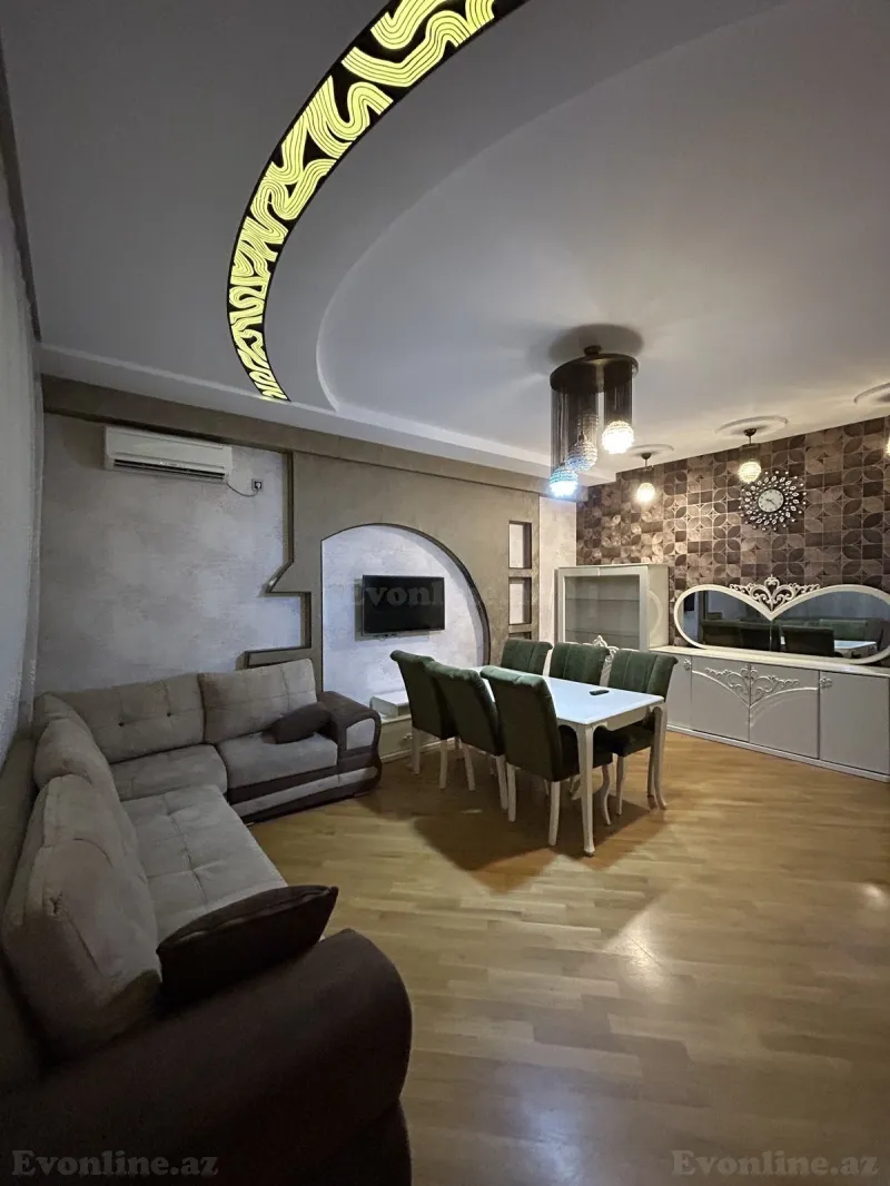 Kirayə verilir 3 otaqlı Mənzil Yeni tikili 125 m² Həzi Aslanov m. - şəkil 8