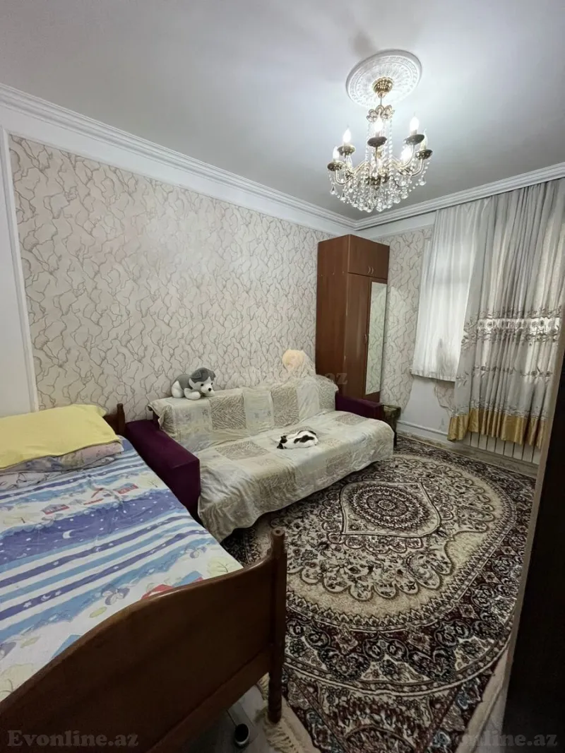 Satılır 2 otaqlı Mənzil Köhnə tikili 55 m² Memar Əcəmi m. - şəkil 2