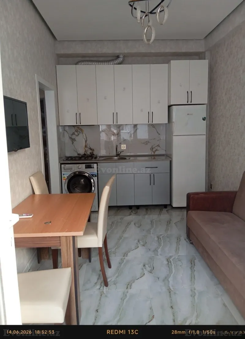 Kirayə verilir 2 otaqlı Mənzil Yeni tikili 40 m² Xırdalan