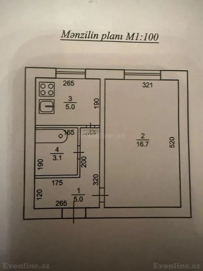 Satılır 1 otaqlı Mənzil Köhnə tikili 33 m² Nəriman Nərimanov m. - şəkil 9