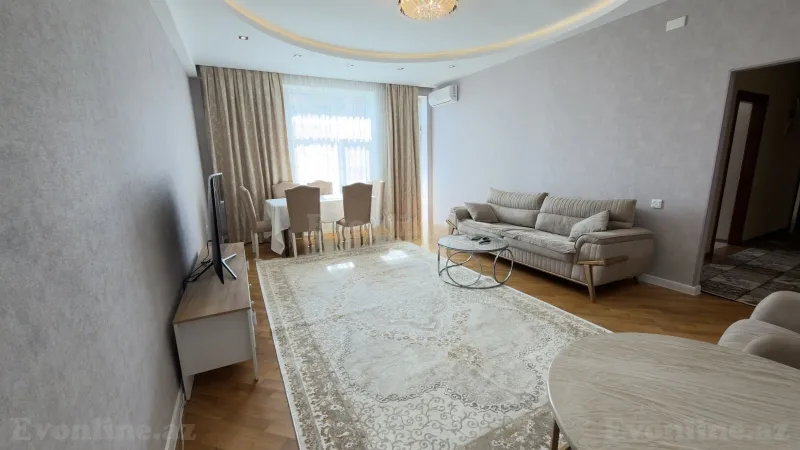 Kirayə verilir 3 otaqlı Mənzil Yeni tikili 94 m² İnşaatçılar m. - şəkil 2