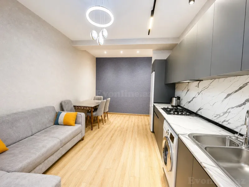 Kirayə verilir 2 otaqlı Mənzil Yeni tikili 56 m² İnşaatçılar m. - şəkil 4