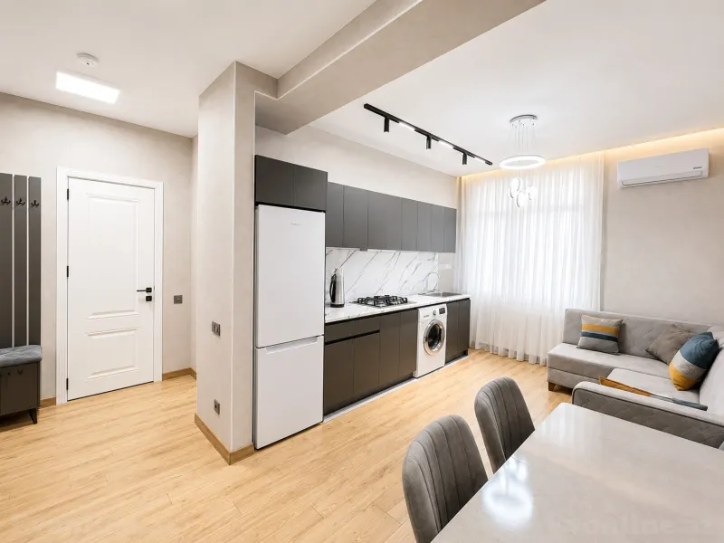 Kirayə verilir 2 otaqlı Mənzil Yeni tikili 56 m² İnşaatçılar m. - şəkil 15