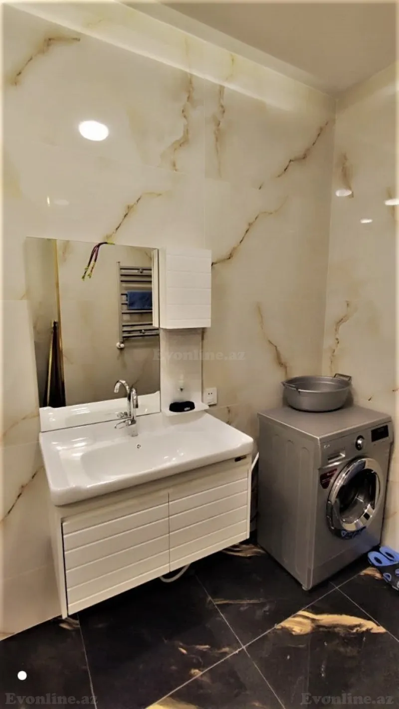Kirayə verilir 3 otaqlı Mənzil Yeni tikili 90 m² Nəsimi r. - şəkil 23