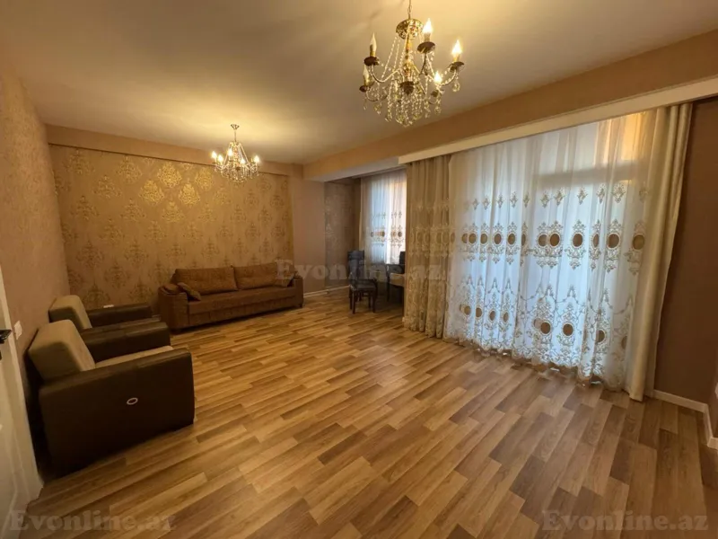 Kirayə verilir 3 otaqlı Mənzil Yeni tikili 90 m² Qara Qarayev m. - şəkil 2
