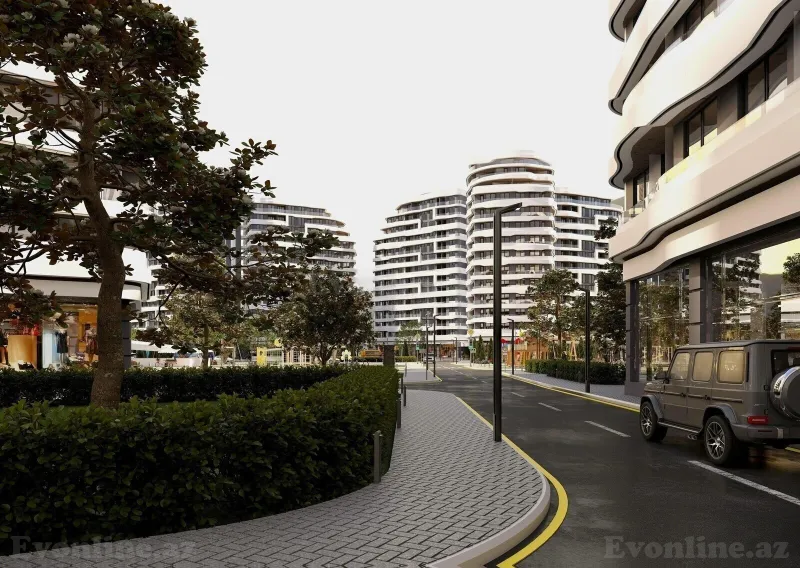 Satılır 1 otaqlı Mənzil Yeni tikili 52.2 m² Bakıxanov - şəkil 2