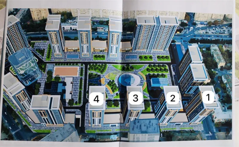 Satılır 2 otaqlı Mənzil Yeni tikili 51 m² Qara Qarayev m. - şəkil 3
