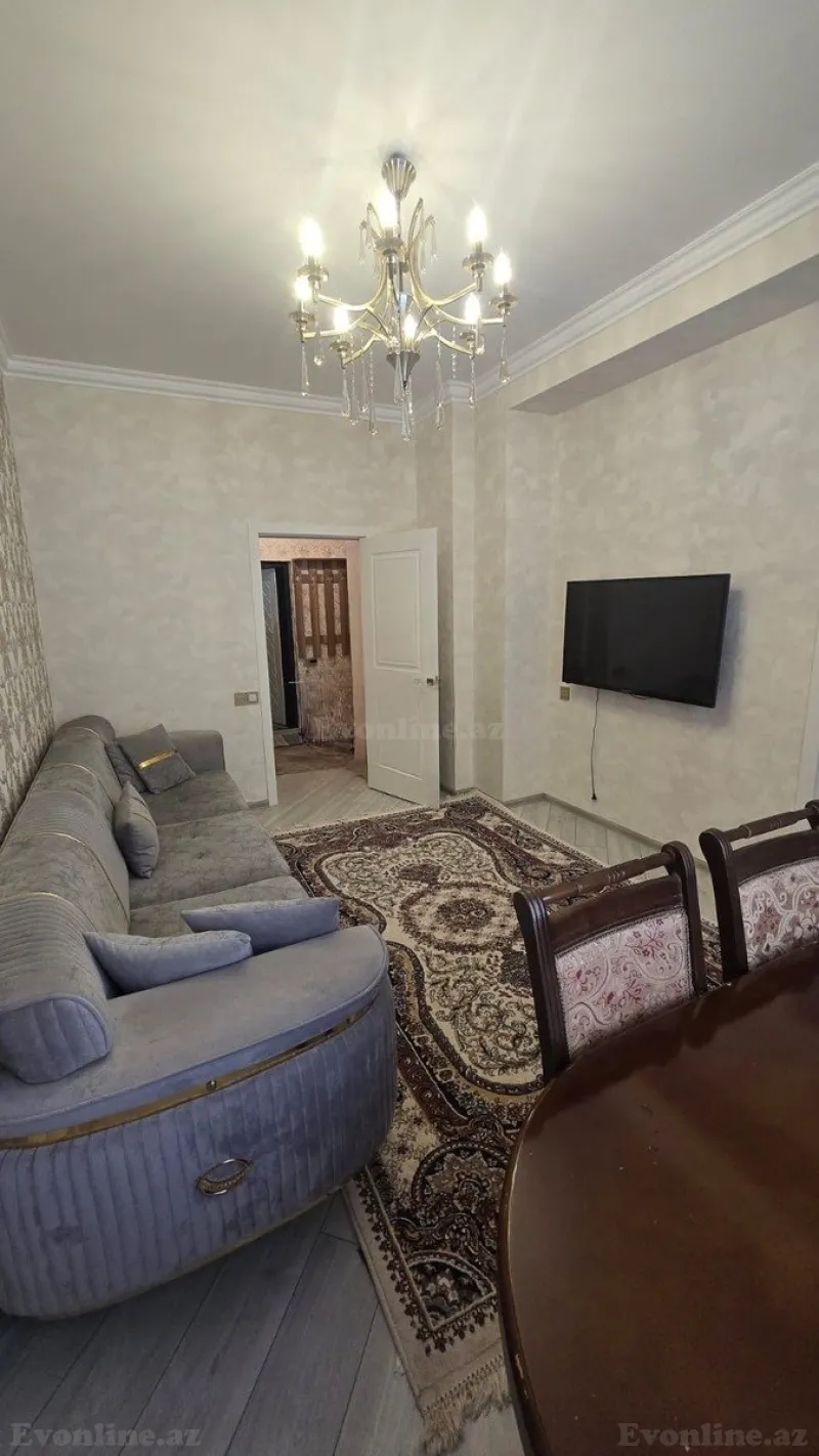 Kirayə verilir 2 otaqlı Mənzil Yeni tikili 70 m² Nərimanov r. - şəkil 2